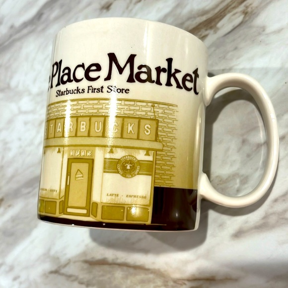 Starbucks Pike Place Market 16oz Coffee Mug 2008 Collector Series EXC - Picture 1 of 5